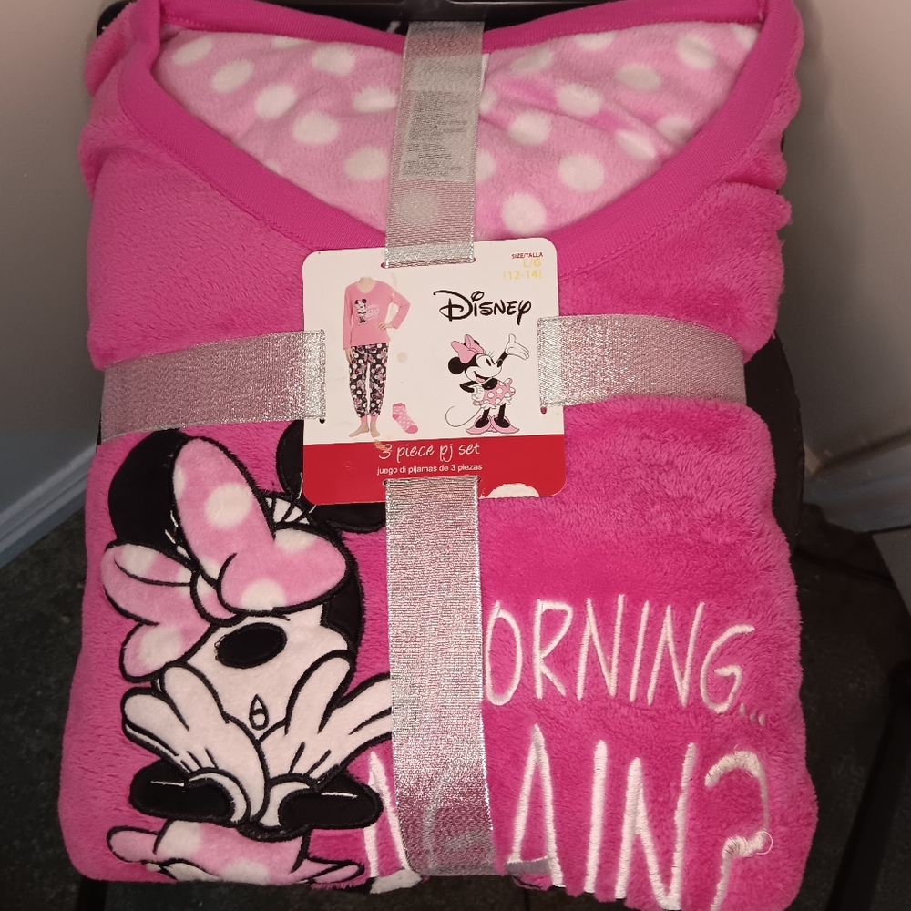 Minnie Mouse 3 Piece Fleece Pajama Set